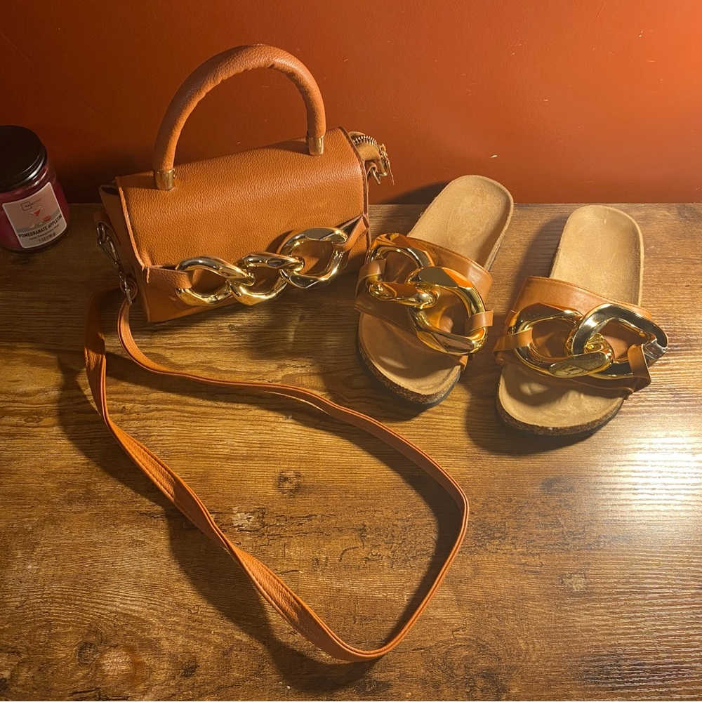 Small handbag and sandals